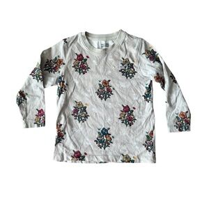 KITH Kids Size 6 Floral Long Sleeve Crew Neck T Shirt